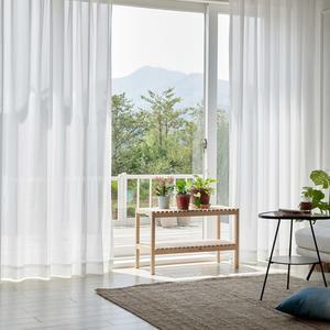 [맞춤] 한지 쉬폰 나비주름 속지 커튼