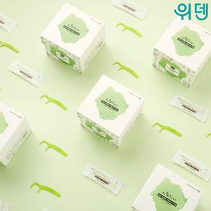 위덴 제로웨이스트 일회용 사탕수수 치실 120P_개별포장
