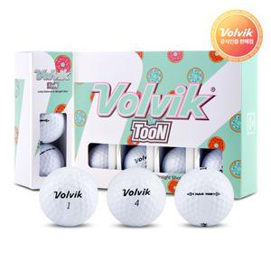 [VOLVIK] 볼빅 정품 툰 TooN 2피스 골프공 화이트