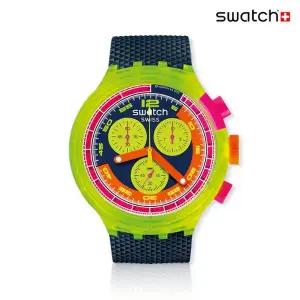 [스와치][본사] 빅 볼드 크로노 바이오소스드 SB06J100