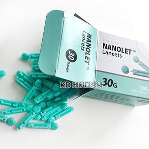 [기타]동방 나노렛 일회용 란셋침 30g 100개입 멸균 수동랜싯 채혈침