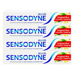 센소다인 오리지날 플러스 치약 100g x 4개 시린이개선 잇몸케어 민감성치아