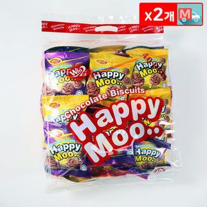 해피무 초코향 비스킷 480g X 2 대용량 미니간식 과자