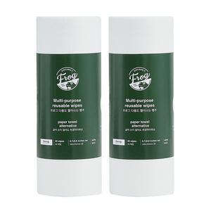 프로그 빨아쓰는 다용도 행주타올 40매 x 2롤