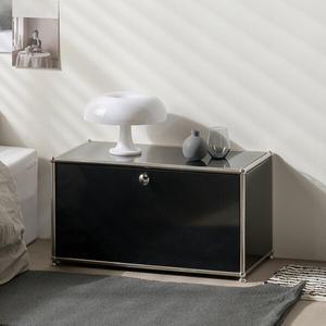 포스트모던 티노 미드센추리 철제 도어 모듈 수납장 77cm