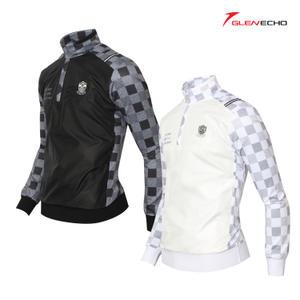 그렌에코 ges24901 남성 반집업 등배색 프린트 바람막이 티셔츠/스판안감/아노락