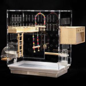 아크릴 앵무새 케이지 하우스 대형새장 사육 횟대