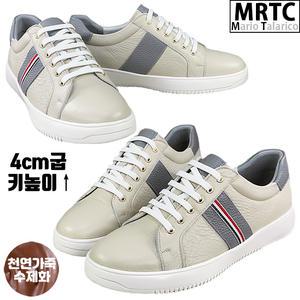 [마리오탈라리코]천연소가죽 직조 지스 키높이스니커즈 4cm 남성수제화