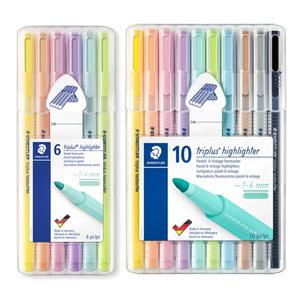 STAEDTLER 스테들러 트리플러스 파스텔 삼각 형광펜 362C / CSB6 6색 CSB10 10색