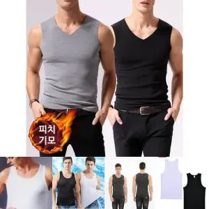 (블랙 | L) 남성 피치 기모 런닝/기모/런닝구/메리아스/남자/인견/스포츠/면/골지/나시/면런닝/민소매/면나