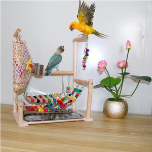 앵굿즈파크 원목 이동식 다종 스탠드 횟대 앵무새 장난감 새용품 앵무새새장용품 횟대 횃대 발톱갈이 스탠드