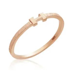 [비앤비골드] 14K H이니셜 무광 반지 DNR31504