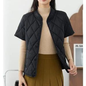 겨울 레이어드 이너 반팔 경량 패딩 자켓