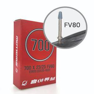 흥아 튜브 27인치 700X23/25  FV80mm  프레스타 하이브리드 픽시 자전거