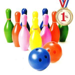 일프로 - 볼링놀이 핀10개 높이29cm 볼링공2개 놀이도구 유치원전용장난감 유아교육 신체놀이기구