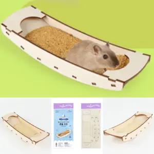 영공방 햄스터 놀이터 시리즈 (흔들보트) 나무모형 만들기 애완 놀이기구 DIY YM508