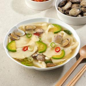 고봉 만들어먹는 바지락 수제비 밀키트 1인분 세트 (면+육수+바지락) /요리키트 생수제비
