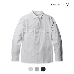 [프로젝트엠] 남성 세미오버핏 플랩포켓 셔츠_EPD1WC1003