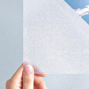 반투명 무점착 점착식 안개 시트지 1m X 1m 사생활보호 유리 창문 시트지