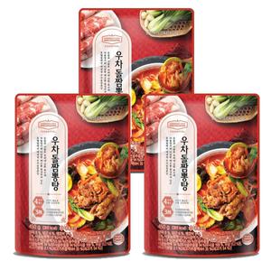[내일도착] 호텔컬렉션 에센셜 우차돌짬뽕탕 450g x 3팩