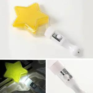 야유회 3단계 LED 핸디라이트 별모양 공연장 응원도구 옐로우 파티용 스타 콘서트 야광봉