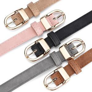 [기타]금장 빈티지 얇은줄 페이크레더 인조가죽 무광 버클벨트