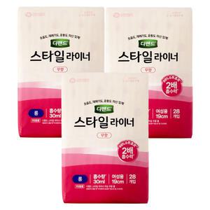 DEPEND 디펜드 스타일 라이너 무향 28개 x 3개