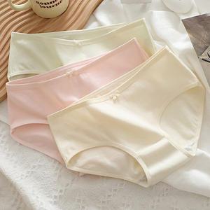 주니어 베이직 면스판 코튼 팬티 3종 세트 여학생 성장기 속옷