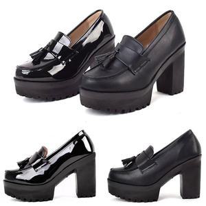 DS-H학생화상굽/국내 솔장식 10cm말굽 여성구두 여성슈즈 하이펌프스