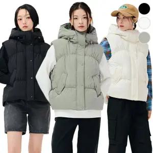 [체이스컬트] PURE 후드 볼륨 VEST/3Color