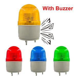 버저 미니 알람 라이트 장착, 깜박이 신호 경고등, LED 12V 안전등, 220V -2071 레드 옐로우 블루 그린, 2