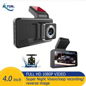 룸미러 블랙박스 HD 1080P 대시 자동차 DVR 운전 녹음기 인치 듀얼 렌즈 전방 후방 보기 모션 감지 숨겨진 유형 차량 블랙 박스