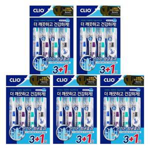 [기타]크리오 센스 프로그레스R 이중미세모 칫솔 3+1개입 X 5개