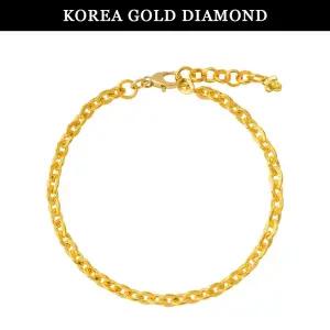 갤러리아 순금 24k 팔찌 여자 금 체인 함마링 디자인 7.5g