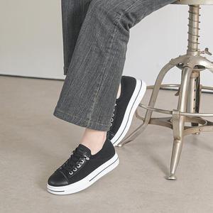 올리 베일 니트 밴딩 쿠션 스니커즈 4cm