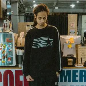 [롯데백화점]스타터 블록코어 소매라인 와플 티셔츠(SA241ILS05)