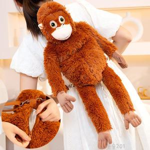 오랑우탄 백팩 1개 우탄이 동물 인형 어깨 가방 60cm