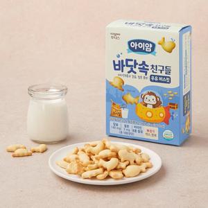 후디스 아이얌 바닷속 친구들 우유 비스킷 50g