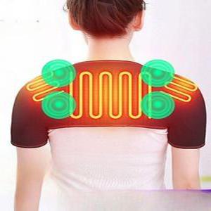 양쪽 어깨 찜질기 날개쭉지 경추 목뒤 승보근 발열조끼