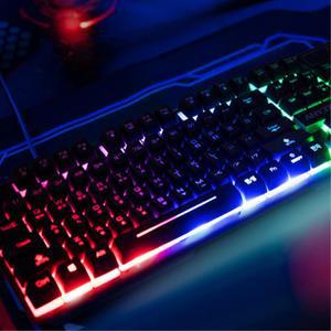 무지개불빛 PC방전용 백라이트 풀배열 키보드 마우스세트 키감좋은 사무실