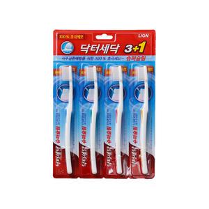 CJ라이온 닥터세닥 슈퍼슬림 칫솔 4입 극세모