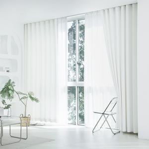 플러스창 도브화이트 형상기억 암막커튼