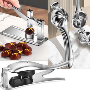 Living100 칼집가위 밤 호두 견과류 칼집도구 십자칼날 도구