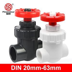 플로컬러 UPVC 수족관 수로관 25mm 32mm 20mm 밸브 40mm 제어 유량 게이트 정밀 PVC