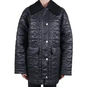 가니 25FW 여성 샤이니 퀄팅 자켓 팬텀 W0343 252