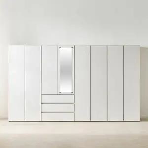 인터데코 11자장롱 키큰장 옷장 320cm TP875