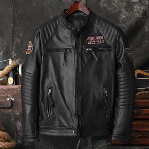 바이크 가죽자켓 소가죽 빈티지 XL 라이딩 빅사이즈 상의 오토바이
