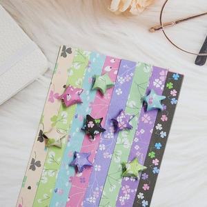 파스텔별종이 꽃무늬 색종이 별 종이 세트 (WFI3MI6)