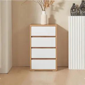 아트박스/마전동상회 4단 서랍장 원목 틈새 서랍장 미니 침실 드레스룸