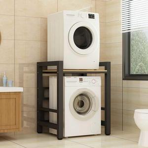 세탁기 건조기 직렬설치 받침대 중량렉 프레임 서랍형 튼튼한 연결 기본 블랙 세탁기위선반